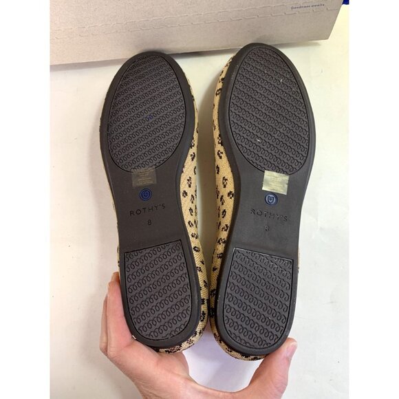 Rothy's NEW! Cheetah Round Toe Flat Size 8 NIB Limited Edition - Picture 3 of 6